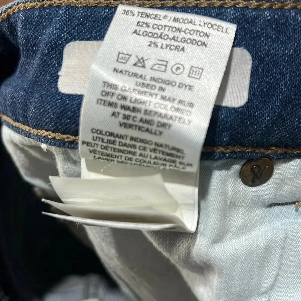 DL1961 Women's Blue  Smart Denim Riley Boyfriend Relaxed Jeans 25